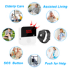 Daytech WiFi Caregiver Pager Call Button Nurse Call System Emergency Button for Elderly Patient Seniors Disabled 2 Watch Buttons 1 Receiver