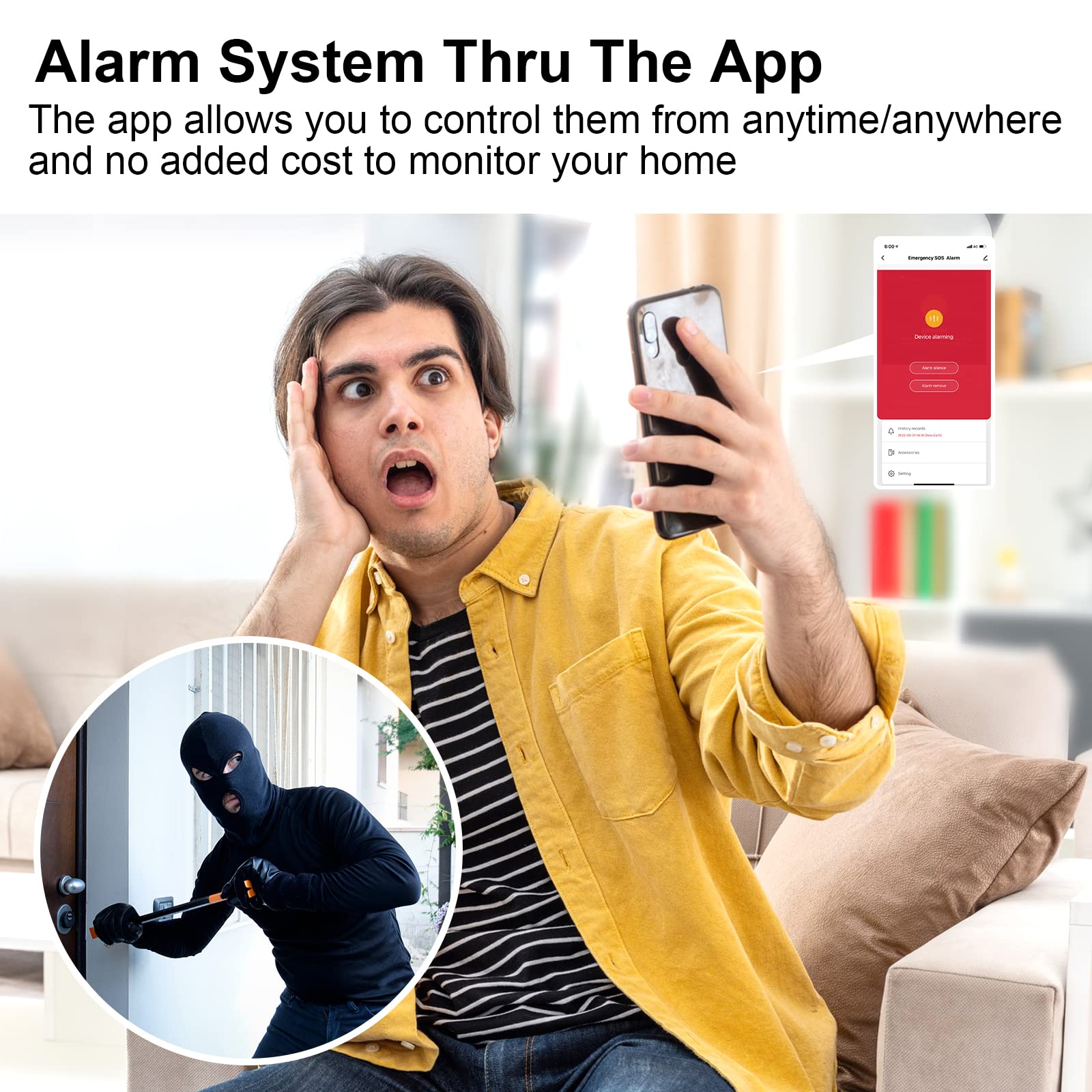 DAYTECH Smart Home Security System: DIY WiFi Door Alarm Kit for House & Apartment Protection