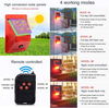 Daytech Solar Strobe Light with Remote Controller Motion Detector Outdoor Alarm Light 129db Sound Security Siren Light IP65 Waterproof Protected for Your Home Villa Baren Farm Yard 2 Pack