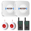 Daytech Caregiver Pager Wireless Alert Button Home Intercom System Long Range 2 Way Radio for Elderly/Patient/Pregnant/Home/Office