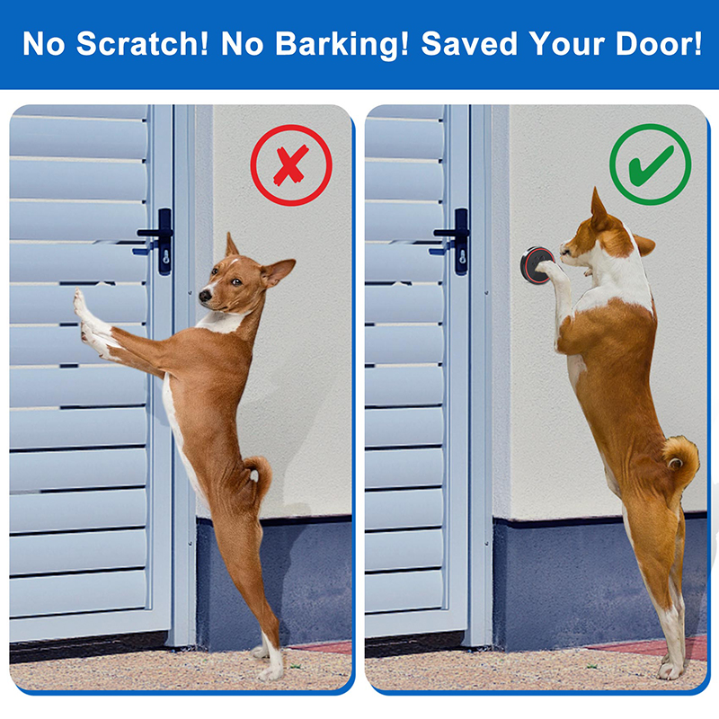 Customized Fashion Design Puppy Pet Potty Communication Barking Cat Dog Training Doorbell IP66 Waterproof Touch Button