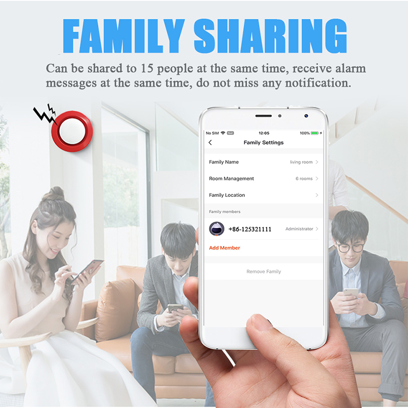 Daytech WIFI07-Kit1 Smart Wireless WIFI Home Security Alarms System Kit