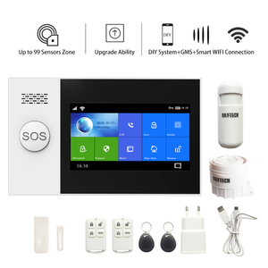 Daytech 2023 Tuya Smart Wireless Touch GSM WIFI Home Security Alarms System Kit