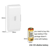 Daytech VA02-1 Wireless vibration sensor 433 MHZ 1527EV home window break alarm glass break vibration alarm detector 3 Pack