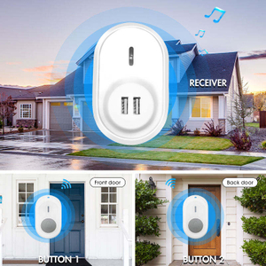 Daytech DB20 wireless home door bell with two usb interface waterproof long range call bell wireless door ring chime