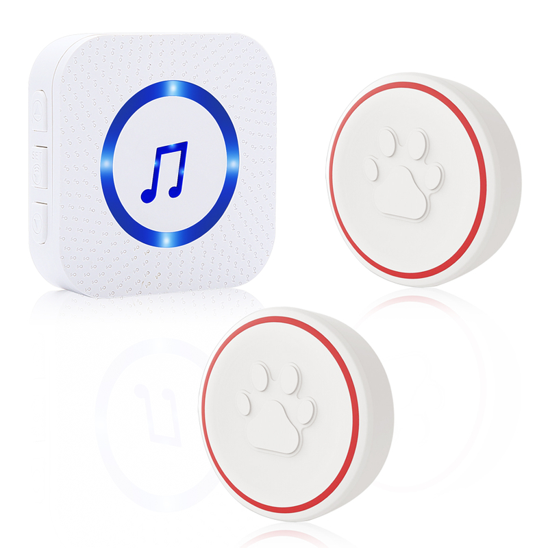 Daytech CB19 pet doorbell wireless door chime flash plug doorbell pet