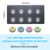 Daytech Dog Communication Buttons Mat,Anti-Skid Rubber Backing Dog Buttons Mat