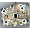 Daytech LED Number Display Caregiver Pager Wireless Call Button Nurse Call System 500Ft SOS Bell for Elderly