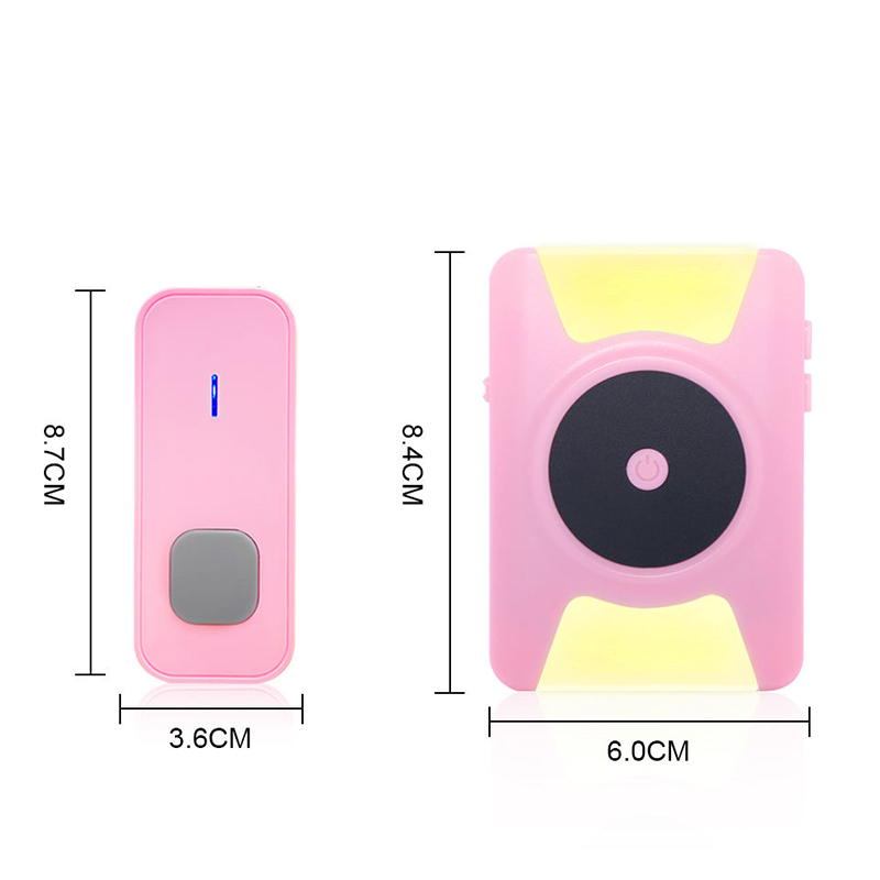 Daytech CC21 White/Black/Pink pagers flash vibration Siren 3 in 1 home calling bells for elderly